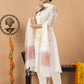 Handwoven Jamdani Muslin Unstitched 2-piece Kurti | White | Scattered Buttas with Floral border