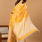 Handwoven Jamdani Silk Cotton Unstitched 2-piece Kurti | Marigold Yellow