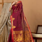 Traditional Chettinad Cotton Saree | Deep Wine