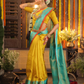 Silk Mark Certified Handloom Kanjivaram Silk Saree  |  Sun Yellow