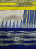 Handwoven Pure Vidarbha Tussar Silk Saree  |  Yellow And Blue