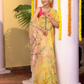 Tissue Muslin Jamdani Saree With Golden Yellow - 108