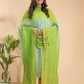 Pastel Green Handloom Linen X Linen 2-Piece Set Kurti & Dupatta (UNSTITCHED) - 861