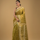 Tissue Silk Jamdani Saree Classic Yellow- 043