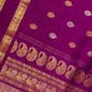 Handwoven Pure Gadwal Silk Saree  |  Mulberry Purple