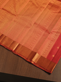 Silk Mark Certified Handloom Kanjivaram Silk Saree  |  Classic Red