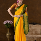Classic Mysore Semi Silk Saree | Bright Yellow