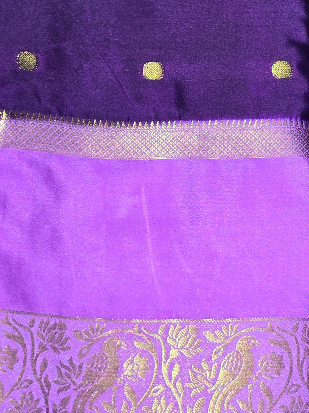 Classic Mysore Silk Saree  |  Dark Purple