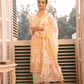 Light Yellow Cotton Silk Jamdani 2-Piece Set Kurti & Dupatta (UNSTITCHED) - 377 - indeloom