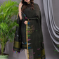 Army Green Linen X Linen 2-Piece Set Kurti & Dupatta (UNSTITCHED) - 117