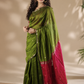 Maheshwari Silk Cotton Saree – Festive Elegance | Olive Green