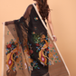 Silk Jamdani Saree With Rich Black - 148