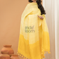 Tuscany Yellow color Jamdani 2-Piece Set Kurti & Dupatta (UNSTITCHED) - 154