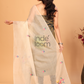 Pure Handloom Tussar Silk Jamdani Dupatta Tan Brown - 029
