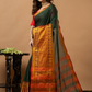 Traditional Narayanpet Cotton Saree | Dark Green