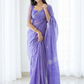 Maheshwari Silk Cotton Saree – Festive Elegance | Iris Purple