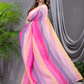 Handloom Mul Cotton Saree With Hot Pink - 002