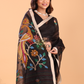 Silk Jamdani Saree With Rich Black - 148