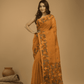 Muslin Jamdani Saree With Mustard Yellow  - 018