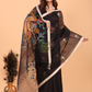 Silk Jamdani Saree With Rich Black - 148