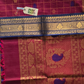 Kanchi Cotton|maroon & oil blue