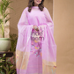 Hot Pink Jamdani 2-Piece Set Kurti & Dupatta (UNSTITCHED) -681