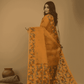 Muslin Jamdani Saree With Mustard Yellow  - 018
