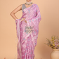 Tissue Jamdani Saree With Bubblegum Pink - 125