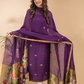 Wine Purpule  Linen X Linen 2-Piece Set Kurti & Dupatta (UNSTITCHED) - 113