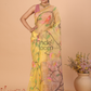 Muslin Tissue Jamdani Saree With Corn Yellow - 126
