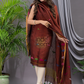 Ruby Red Linen X Linen 2-Piece Set Kurti & Dupatta (UNSTITCHED) - 118