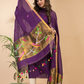 Wine Purpule  Linen X Linen 2-Piece Set Kurti & Dupatta (UNSTITCHED) - 113