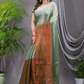 Tissue Silk Saree With Persian Green - 021