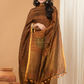 Handloom Jamdani Unstitched 2-Piece Kurti  |  Coffee Brown