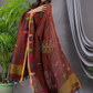 Ruby Red Linen X Linen 2-Piece Set Kurti & Dupatta (UNSTITCHED) - 118