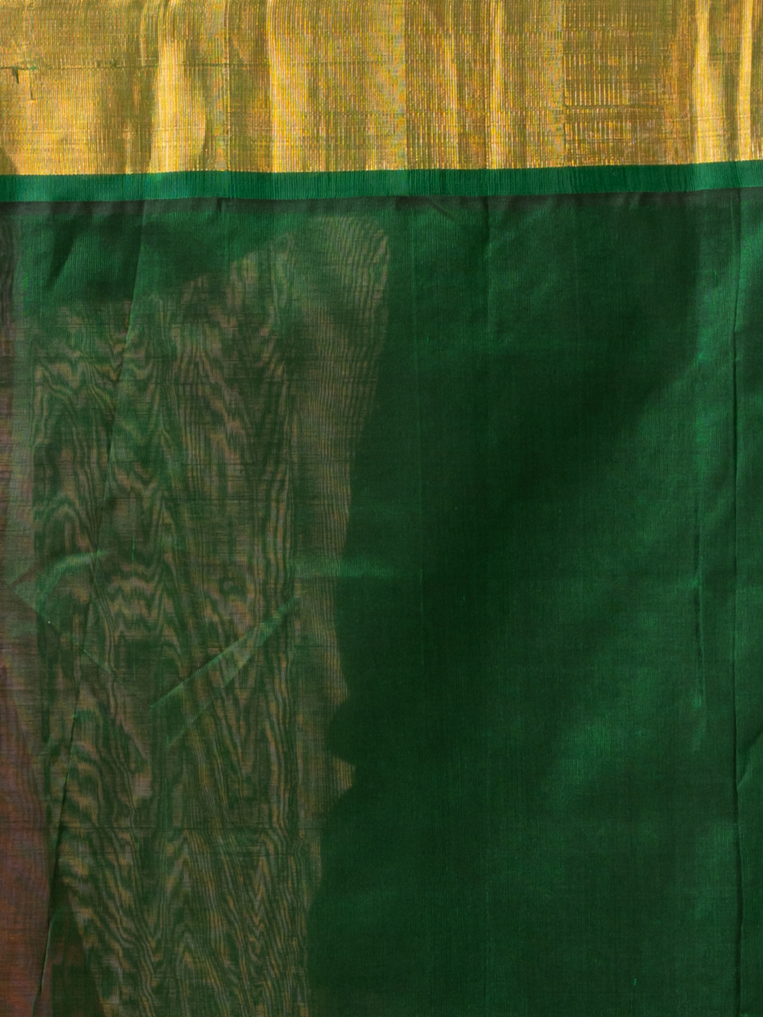 Handloom Korvai Silk Cotton Saree | Peach Coral