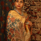 Fire Orange Floral Tussar Silk Kalamkari Saree - 025