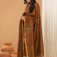 Handloom Jamdani Unstitched 2-Piece Kurti  |  Coffee Brown