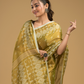 Tissue Silk Jamdani Saree Classic Yellow- 043