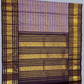 Handwoven Pure Gadwal Silk Saree  |  Slate Grey