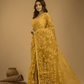 Jamdani Saree With Golden Yellow - 02 - indeloom