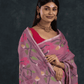Pale Purple Jamdani Saree - 059