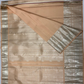 Pure Handwoven Gadwal Silk Saree Cream - 203