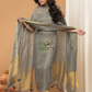 Silver Grey color Jamdani 2-Piece Set Kurti & Dupatta (UNSTITCHED) - 155