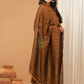 Handloom Jamdani Unstitched 2-Piece Kurti  |  Coffee Brown