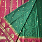 Classic Mysore Silk Saree  |  Bottle Green