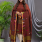 Ruby Red Linen X Linen 2-Piece Set Kurti & Dupatta (UNSTITCHED) - 118
