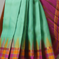 Silk Mark Certified Handloom Kanjivaram Silk Saree  |  Seafoam Teal
