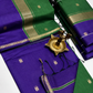 Maheshwari Silk Cotton Saree – Festive Elegance | Indigo Blue
