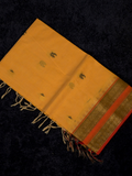 Kanchi Cotton|Yellow & Orange/ Olive Green